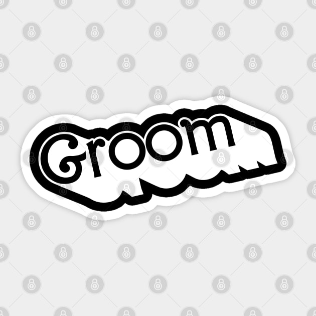 Groom Sticker by byb